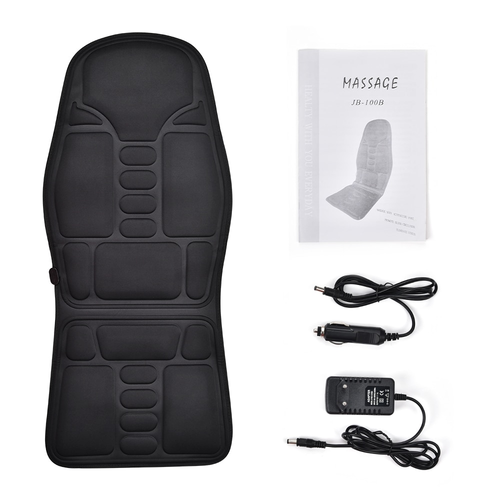 Electric Heating Vibrating Cervical Neck Back Body Cushion Massag for Car Home Lumbar Mattress Pain Relief