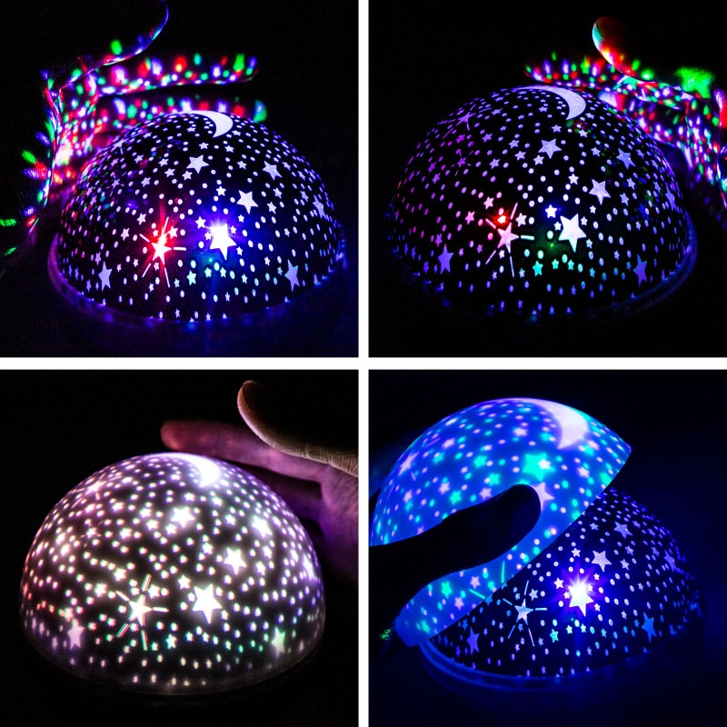 Star Projector Lamp Children Bedroom LED Night Light Baby Lamp