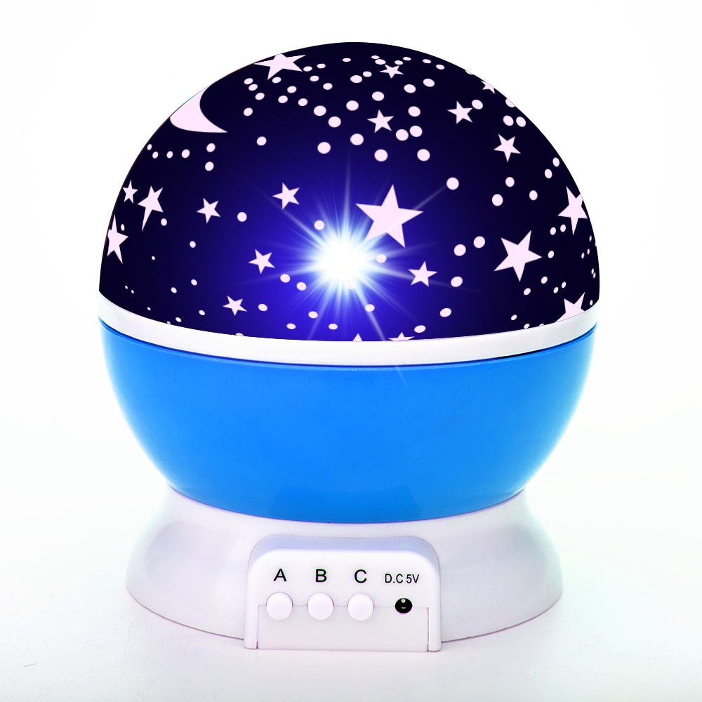 Star Projector Lamp Children Bedroom LED Night Light Baby Lamp