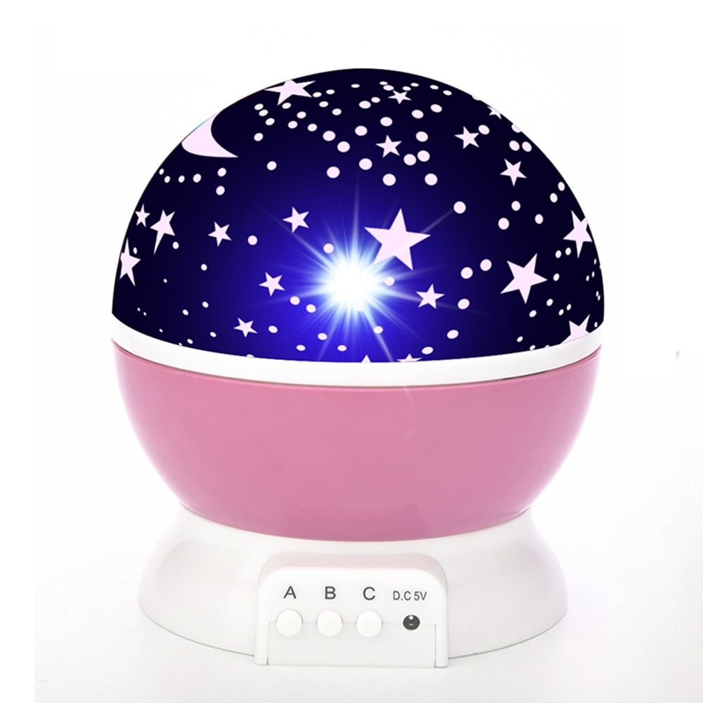 Star Projector Lamp Children Bedroom LED Night Light Baby Lamp