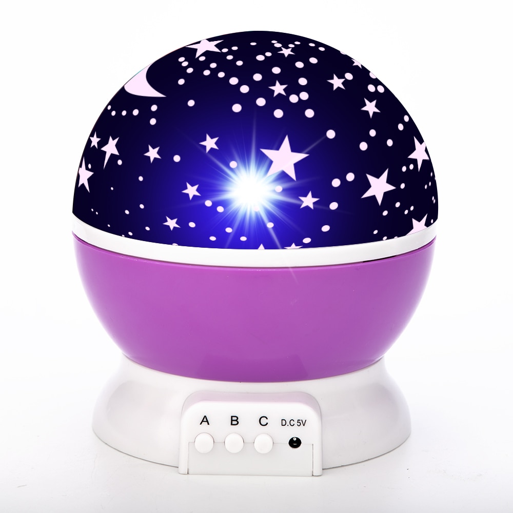 Star Projector Lamp Children Bedroom LED Night Light Baby Lamp