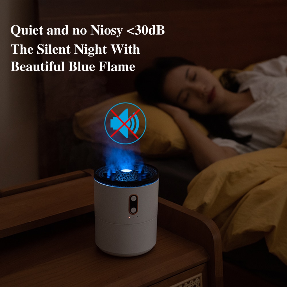 Flame Air Humidifier Essential for Bedroom Fragrance