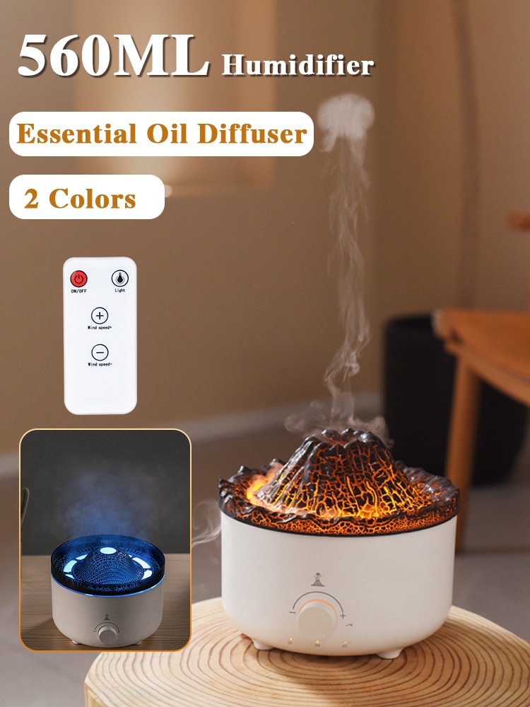 Flame Air Humidifier Essential for Bedroom Fragrance