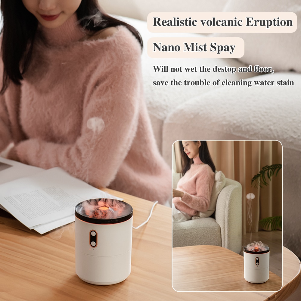 Flame Air Humidifier Essential for Bedroom Fragrance