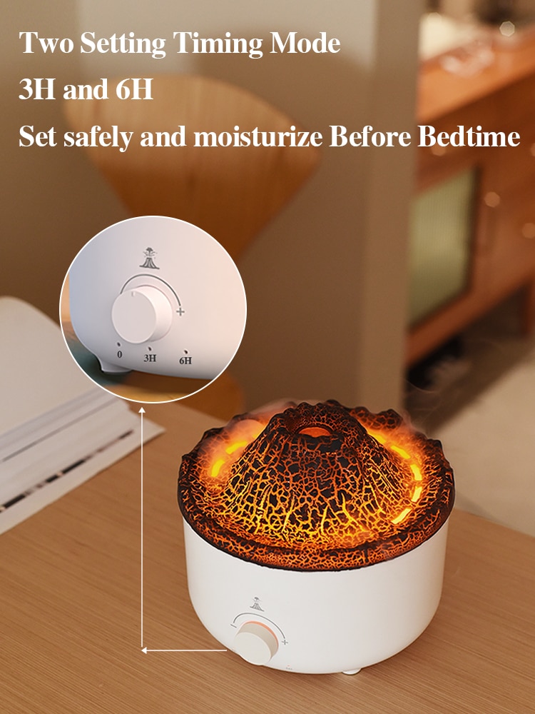 Flame Air Humidifier Essential for Bedroom Fragrance