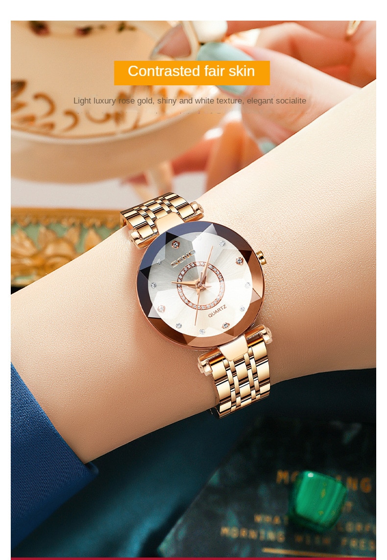 Luxury Brand Women's Ultra Thin Quartz Watch- Exclusive Colors