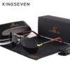 KINGSEVEN Men Vintage Aluminum Polarized Sunglasses Classic Brand Sun glasses Coating Lens Driving Eye wear For Men/Women