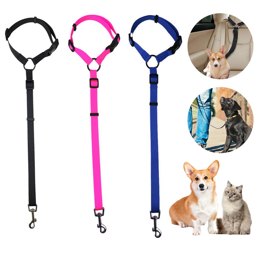 Adjustable Cat and Dog Seat Belt you can also used as Car dog Seat Belt