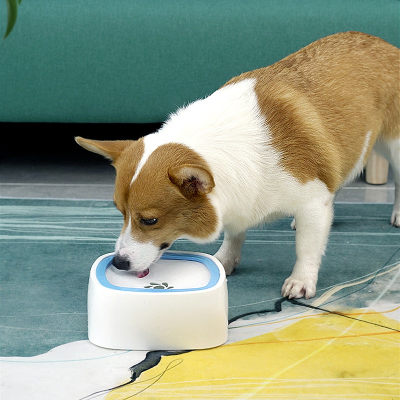 Pet Dog Cat Bowl Floating Bowl Water Drinker Not Wet Mouth Splash Water Cat Bowl Not Sprinkler Water Dispenser Portable Dog Bowl