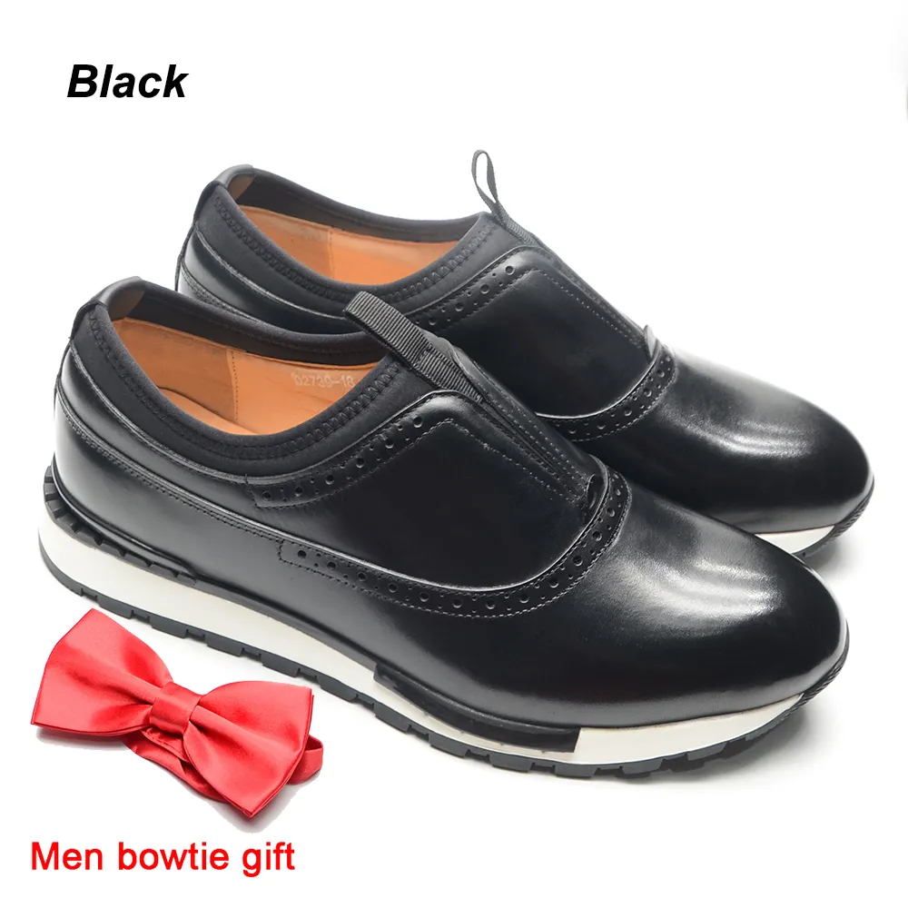 EU Size 38 To 46 Men Shoes Fashion French Style Real Leather Oxford Sneakers Slip-on Casual Travel Shoes Non-slip Male Shoes