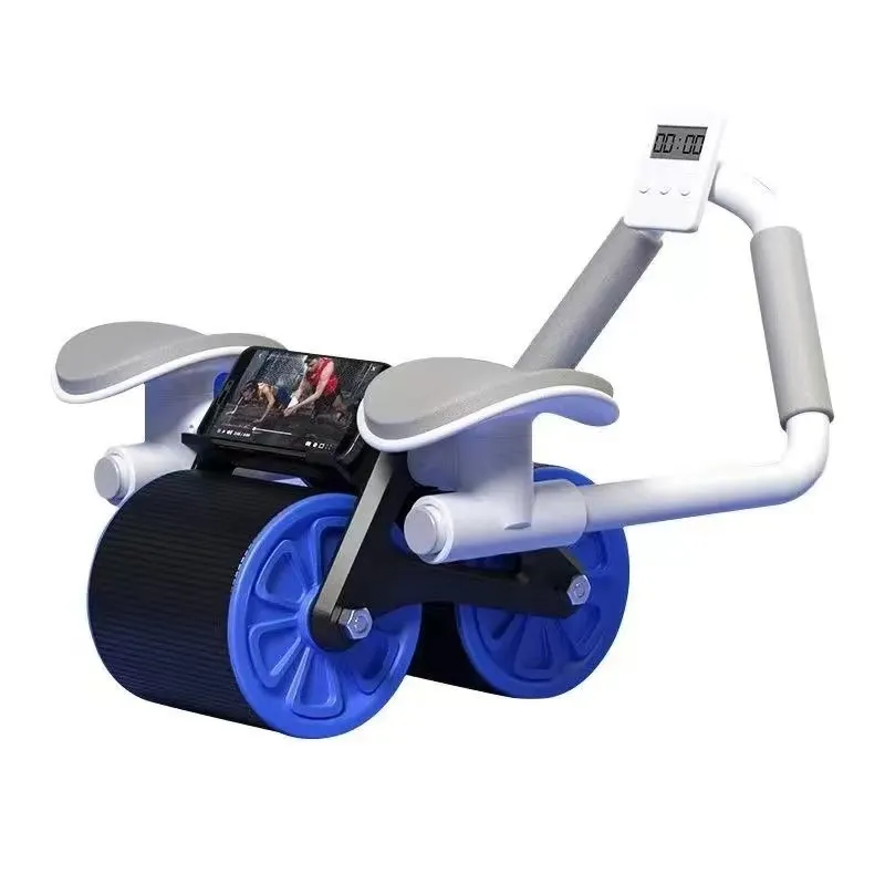 xCool 2-in-1 Widen Automatic Rebound Ab Roller Wheel with Elbow Support