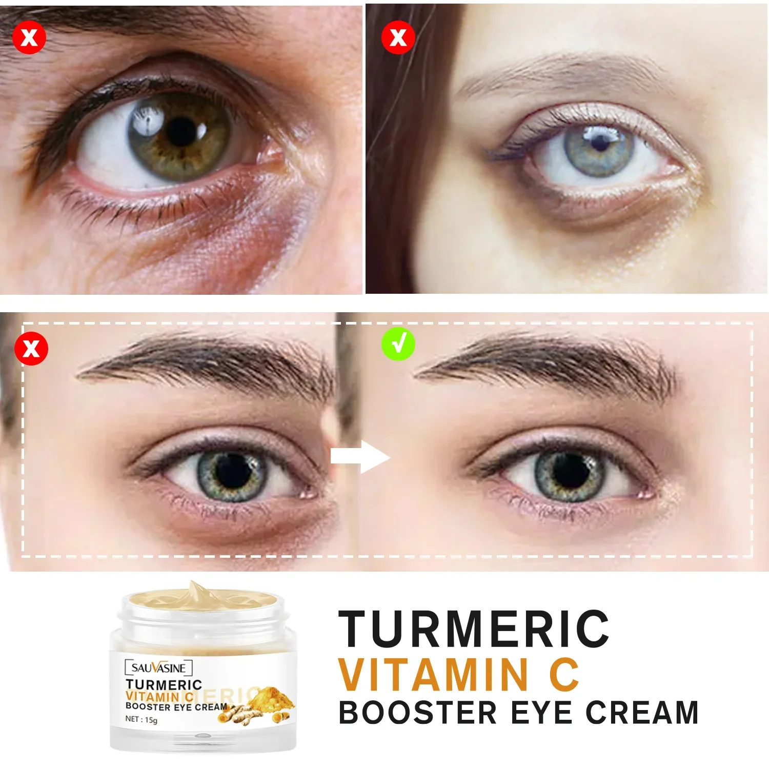 Turmeric Under Eye Dark Circle Remover Cream