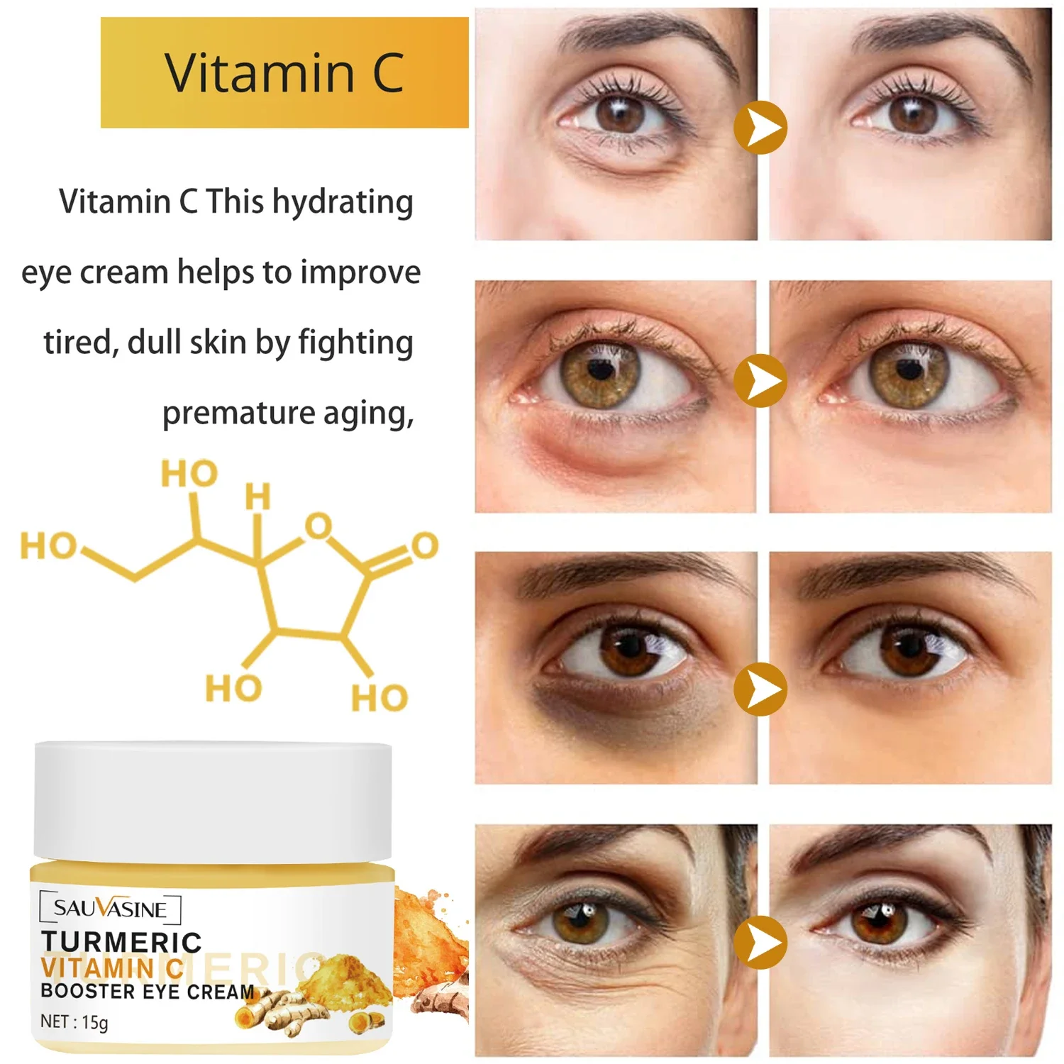 Turmeric Under Eye Dark Circle Remover Cream