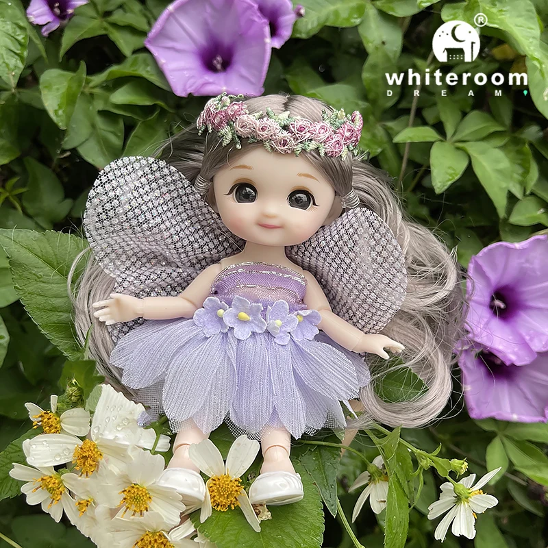 16cm Flower Fairy BJD Doll - Colorful Clothes