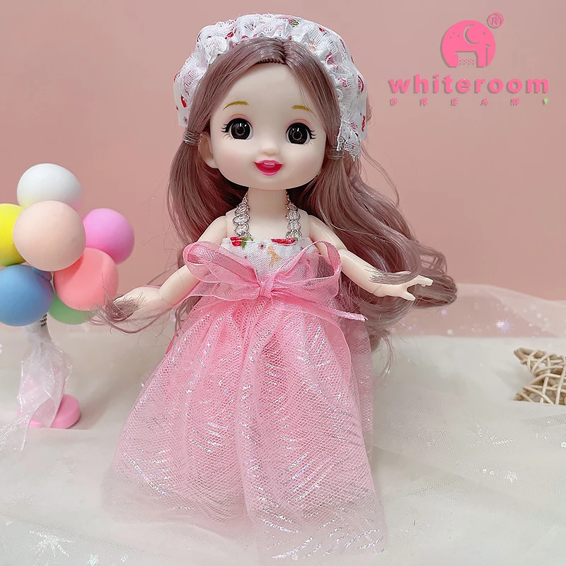 16cm Flower Fairy BJD Doll - Colorful Clothes