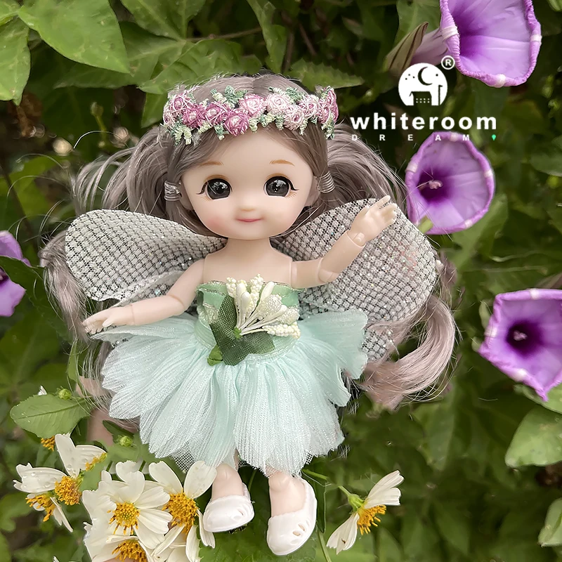 16cm Flower Fairy BJD Doll - Colorful Clothes