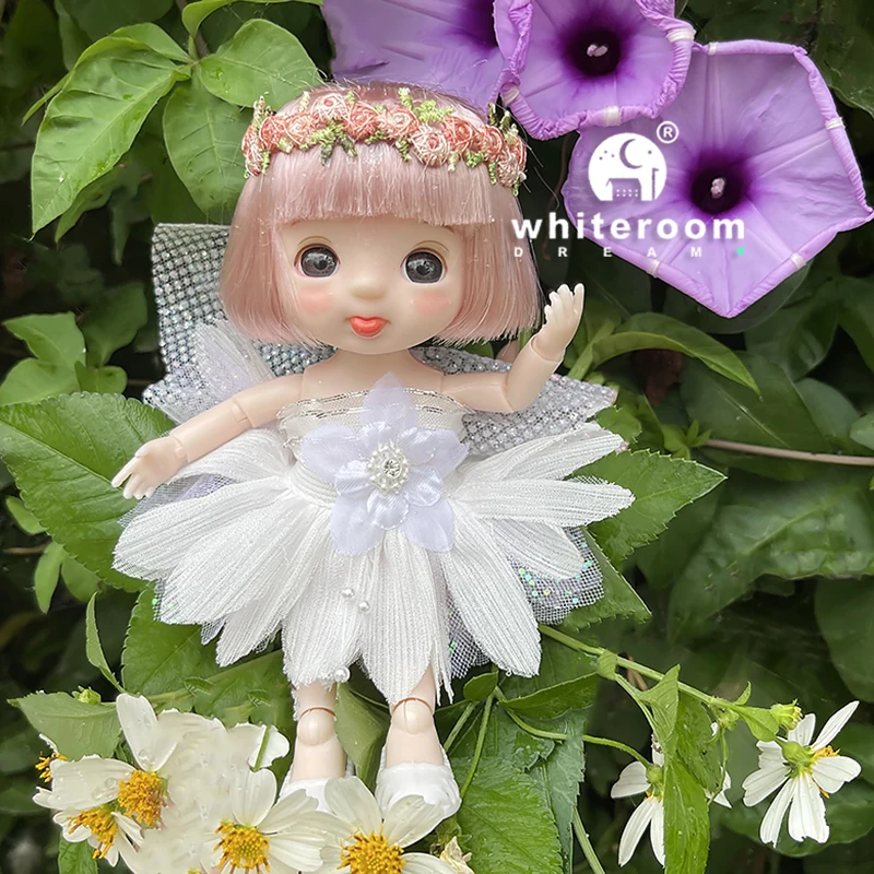 16cm Flower Fairy BJD Doll - Colorful Clothes