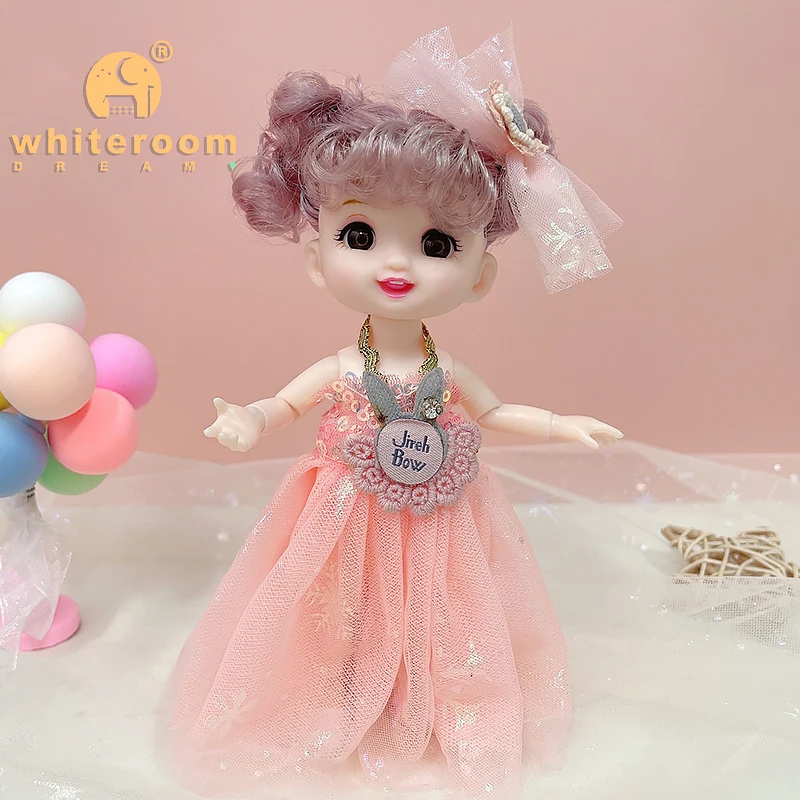 16cm Flower Fairy BJD Doll - Colorful Clothes