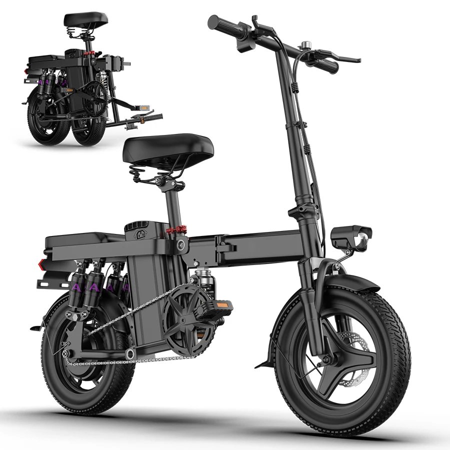 Folding Electric Bicycle TOOFLY GS5 500W Peak Motor 48V15AH Battery City Riding Electric Bike Adult Commuter Speed 32Km/h E-bike