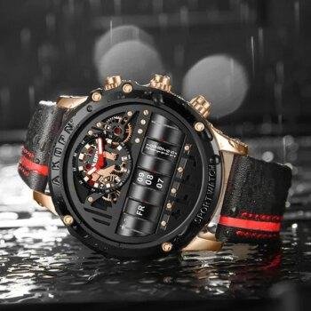 Business Casual watch for men wit Leather Strap