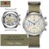 RED STAR 38mm Men's 1963 Chronograph Mechanical Watch