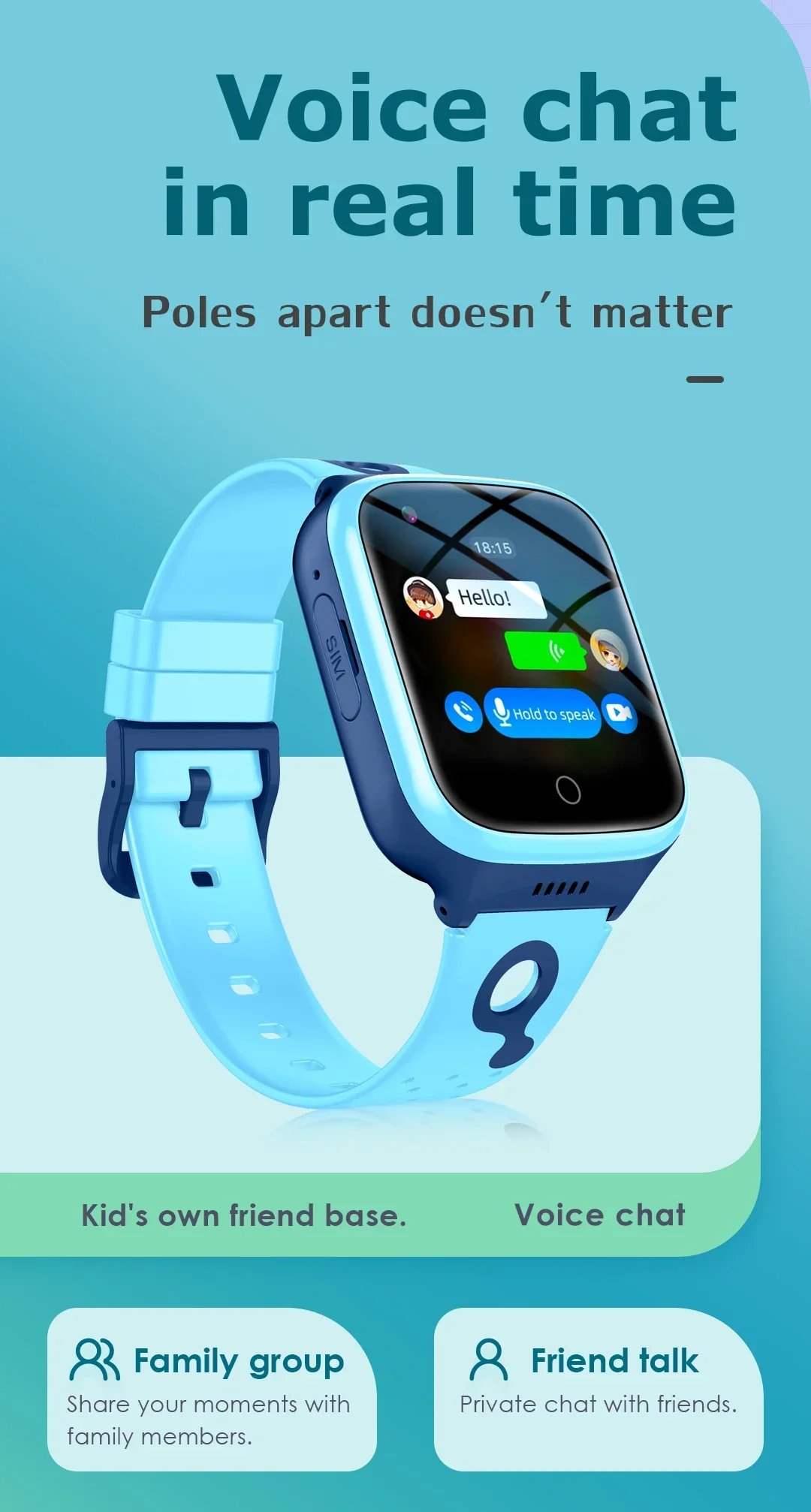 Kids Smart Watch 4g GPS WiFi Phone Watch