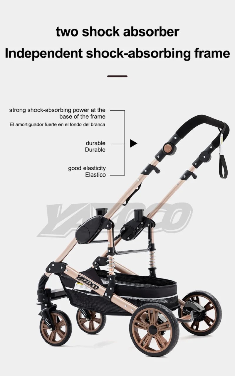 Luxurious 3 in 1 Baby Stroller Portable Travel Baby Carriage