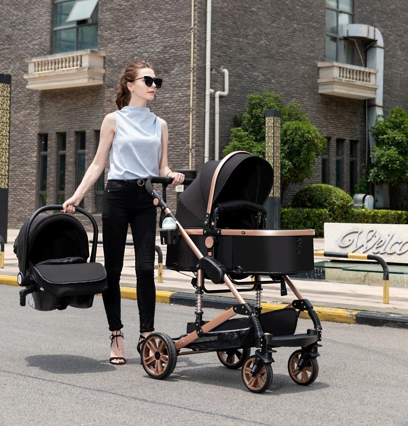 Luxurious 3 in 1 Baby Stroller Portable Travel Baby Carriage