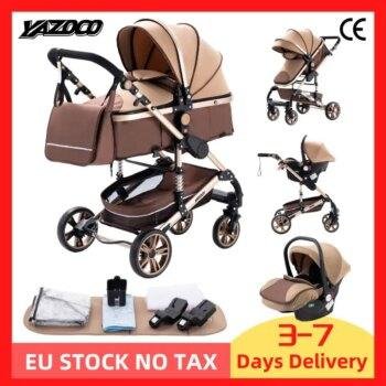 Luxurious 3 in 1 Baby Stroller Portable Travel Baby Carriage