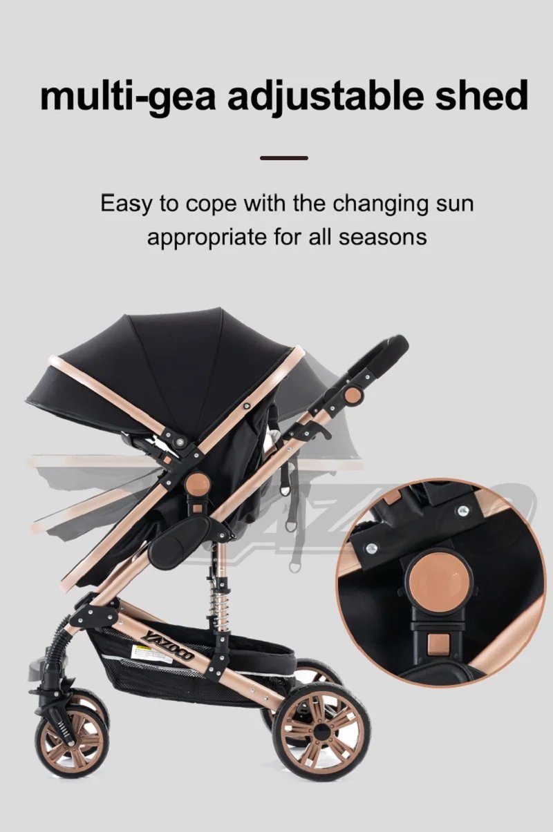 Luxurious 3 in 1 Baby Stroller Portable Travel Baby Carriage