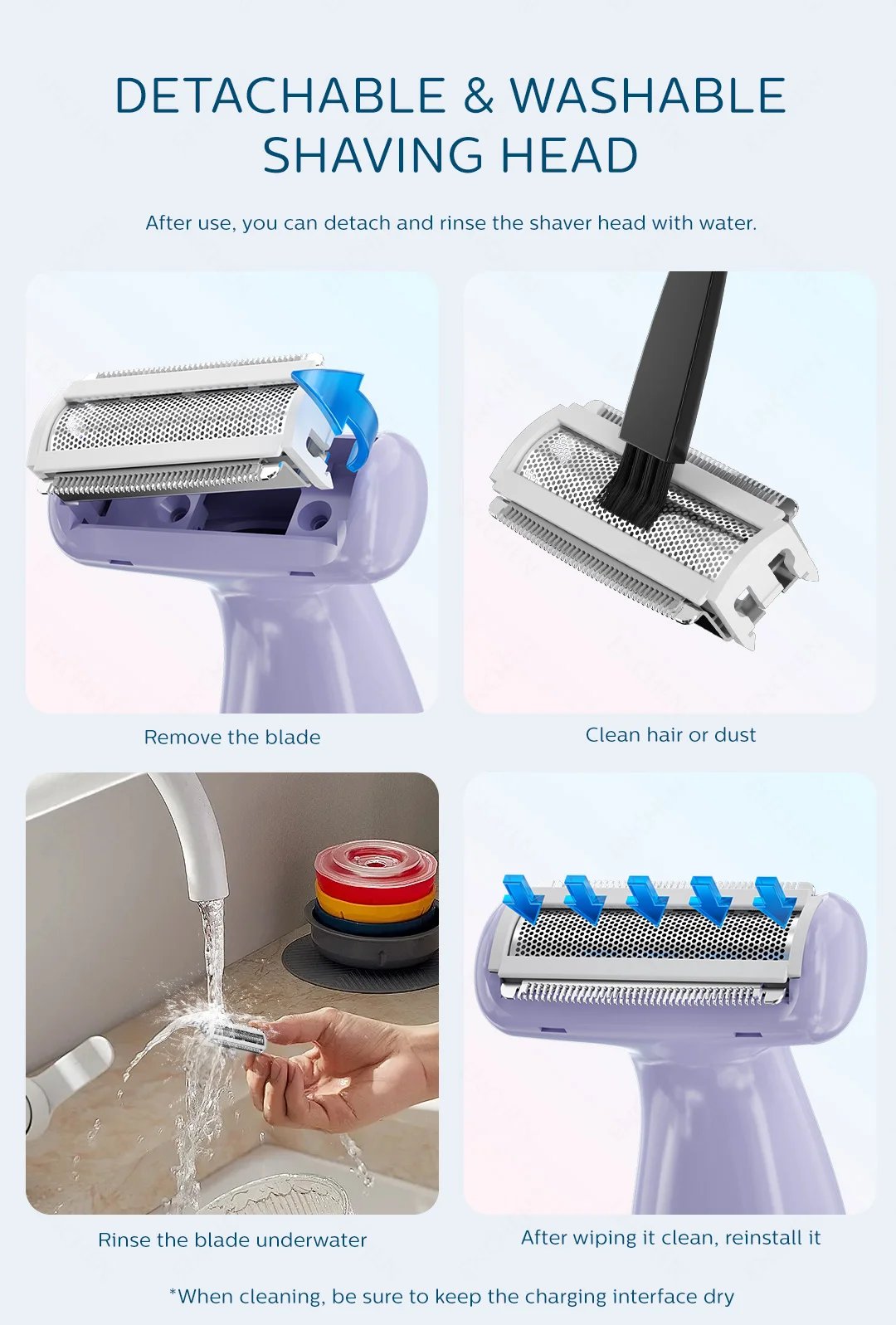 3-in-1 Women's Hair Trimmer