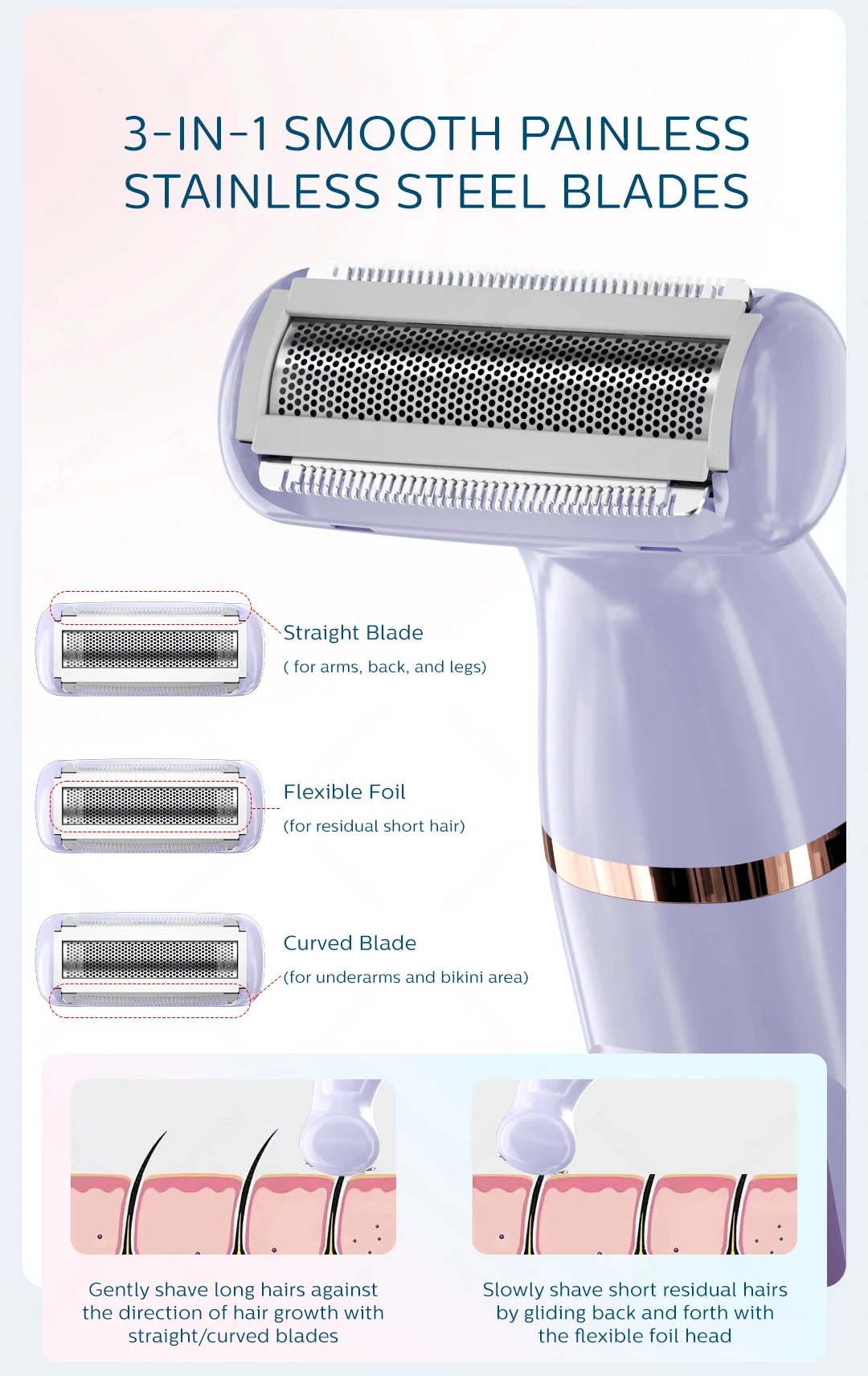 3-in-1 Women's Hair Trimmer