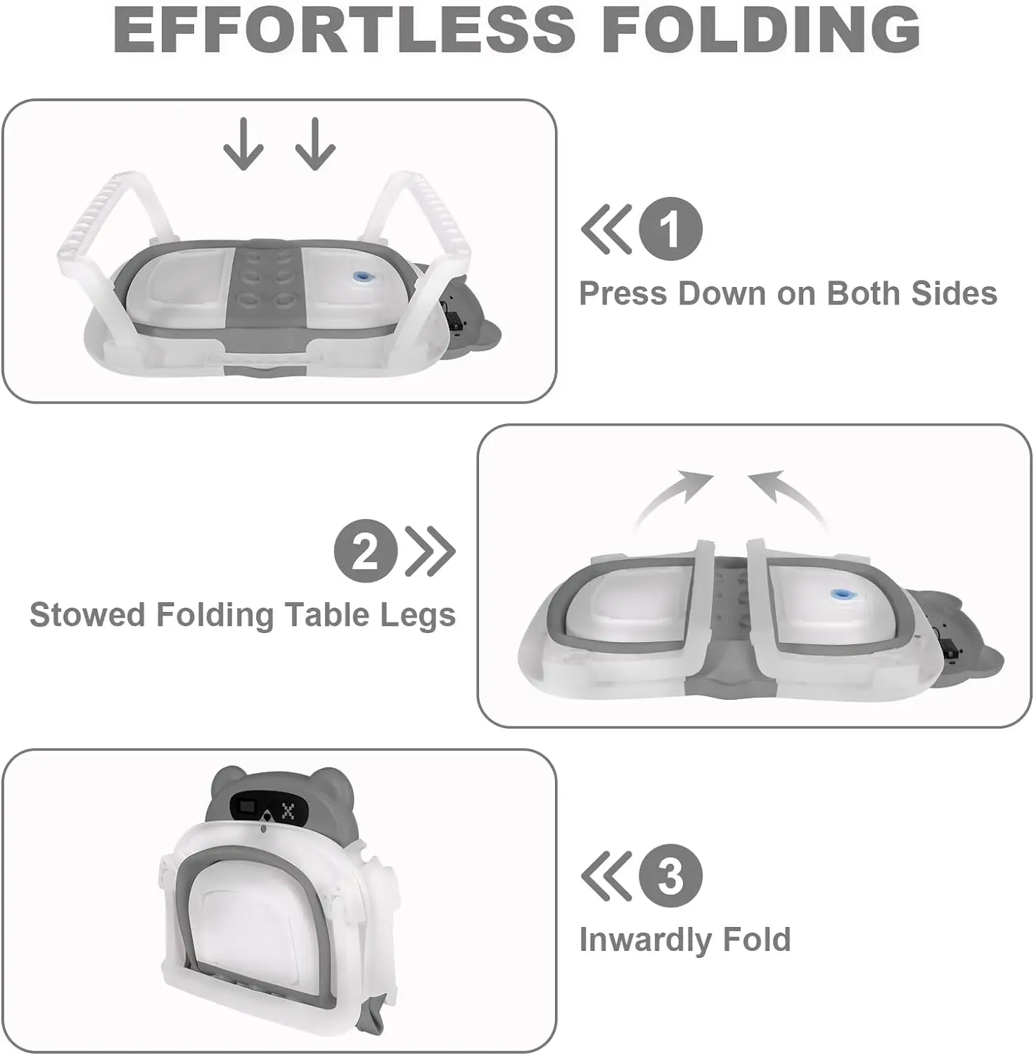 Baby Bath Tub with Bath Cushion Foldable Bathtub with Thermometer Shower Cap Shower Brush for Newborn and Toddler 0-36 Months Baby Bath Tub with Bath Cushion Foldable Bathtub with Thermometer Shower Cap Shower Brush for Newborn and Toddler 0-36 Months