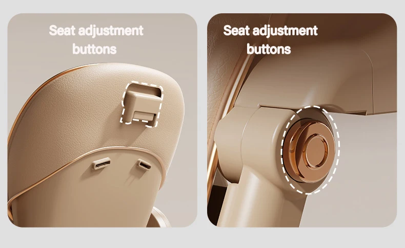 Infant High Chair with Electric Swing Mode, Multi-Level Adjustable Recline for Sleeping/Eating, Removable Cushion, Anti-Standing