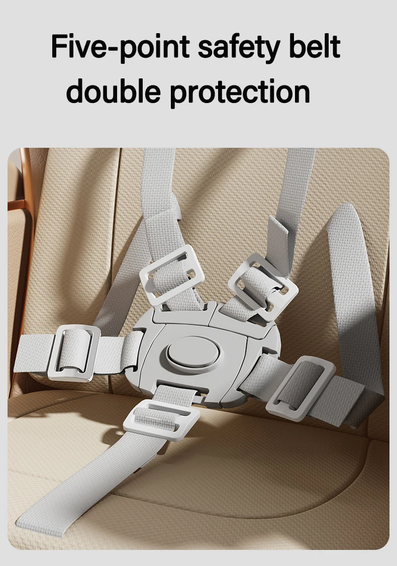 Infant High Chair with Electric Swing Mode, Multi-Level Adjustable Recline for Sleeping/Eating, Removable Cushion, Anti-Standing