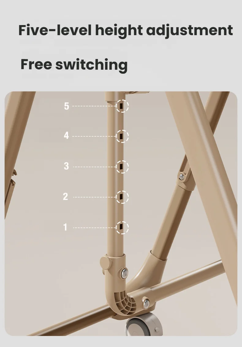 Infant High Chair with Electric Swing Mode, Multi-Level Adjustable Recline for Sleeping/Eating, Removable Cushion, Anti-Standing