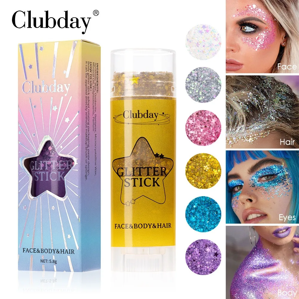 Sparkling Sequins Glitter Gel Stick Highgloss Shine White Pearl Pink Eyeshadow Glitter Face Body Painting Brighten Stage Makeup Sparkling Sequins Glitter Gel Stick Highgloss Shine White Pearl Pink Eyeshadow Glitter Face Body Painting Brighten Stage Makeup