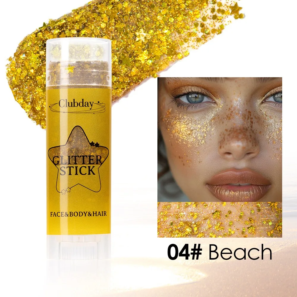 Sparkling Sequins Glitter Gel Stick Highgloss Shine White Pearl Pink Eyeshadow Glitter Face Body Painting Brighten Stage Makeup Sparkling Sequins Glitter Gel Stick Highgloss Shine White Pearl Pink Eyeshadow Glitter Face Body Painting Brighten Stage Makeup