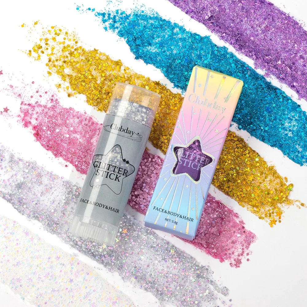 Sparkling Sequins Glitter Gel Stick Highgloss Shine White Pearl Pink Eyeshadow Glitter Face Body Painting Brighten Stage Makeup Sparkling Sequins Glitter Gel Stick Highgloss Shine White Pearl Pink Eyeshadow Glitter Face Body Painting Brighten Stage Makeup